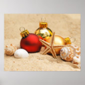 Warmes Wetter Weihnachten Poster (Vorne)