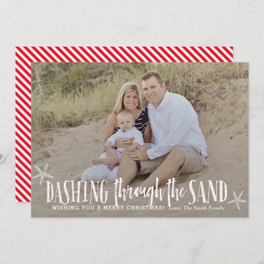 Warmes Wetter Weihnachtskarte Weihnachtskarte Einladung (Vorne/Hinten)