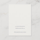 Warmes Winter-festes Foliage Gestell Ohrensichtger Visitenkarte (Rückseite)