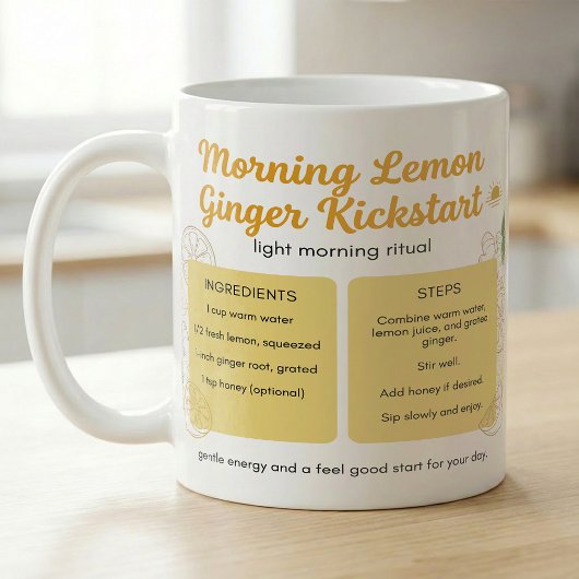 Warmes Zitrus-Ginger-Ritual-Handbuch Kaffeetasse