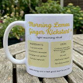 Warmes Zitrus-Ginger-Ritual-Handbuch Kaffeetasse