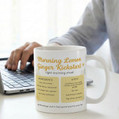 Warmes Zitrus-Ginger-Ritual-Handbuch Kaffeetasse
