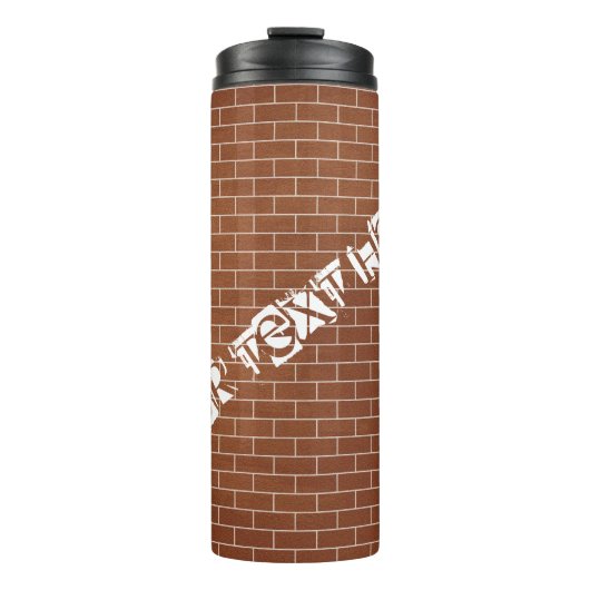 Wärmeschwulster mit individuellem Text Thermosbecher (Vorderseite)