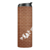 Wärmeschwulster mit individuellem Text Thermosbecher (Nach links gedreht)