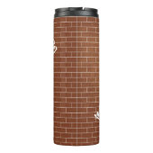 Wärmeschwulster mit individuellem Text Thermosbecher (Rückseite)