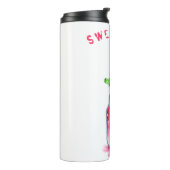 Wärmespeicher für Kirschsaft - Eigener Text Thermosbecher (Nach links gedreht)