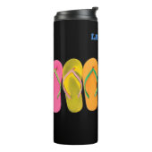 Wärmespeicher mit farbenfrohen Flip Flops-Design Thermosbecher (Nach links gedreht)