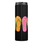 Wärmespeicher mit farbenfrohen Flip Flops-Design Thermosbecher (Rückseite)