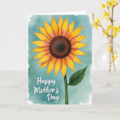 Warmest Mothers Day Bloom Card Karte (Gelbe Blume)