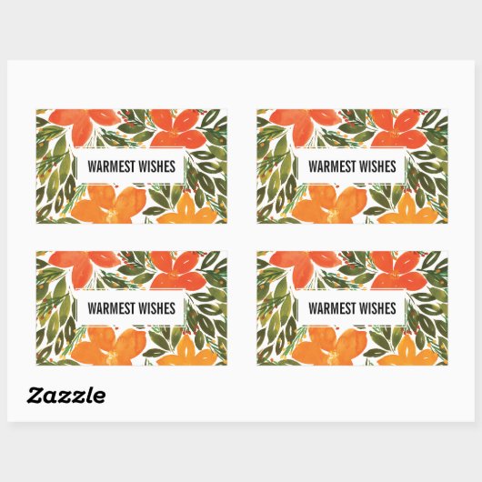 WARMEST WISHES Aufkleber (Blatt)