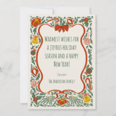 Warmest Wishes Flat Holiday Card Feiertagskarte (Vorderseite)