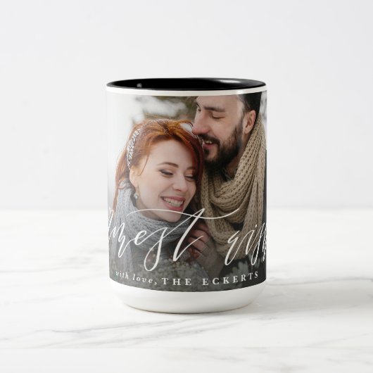 WARMEST WISHES ZWEIFARBIGE TASSE (Mittel)