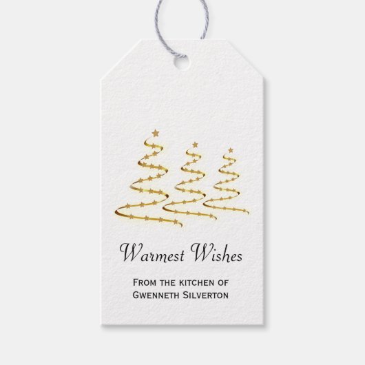 Warmest wünscht Künstlerische goldstilisierte Weih Geschenkanhänger (Vorderseite)