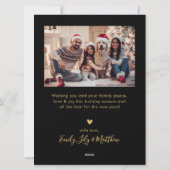 Warmest wünscht Script 5 Foto Collage Weihnachten (Rückseite)