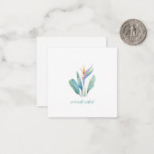 Warmest wünscht Vogel des Paradieses Mini Weihnach Mitteilungskarte (Vorderseite/Rückseite Beispiel)