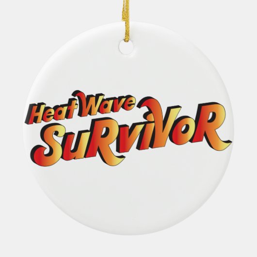 Wärmeüberlebensmittel Keramik Ornament (Hinten)