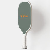 Warmgrau-minimalistischer moderner klassischer Nam Pickleball Schläger (Links)