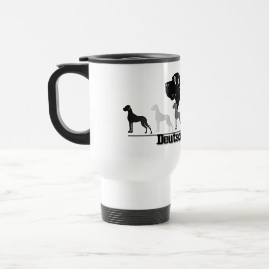 Warmhaltetasse Doggen Reisebecher (Links)