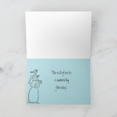 Warmherzige Schneemann-Karte Feiertagskarte (Innenseite)