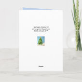 Warmherzige Winterwünsche Feiertagskarte (Rückseite)