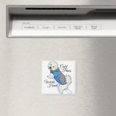 Warmherziger Schnee Bichon Magnet (In Situ (Geschirrspüler))