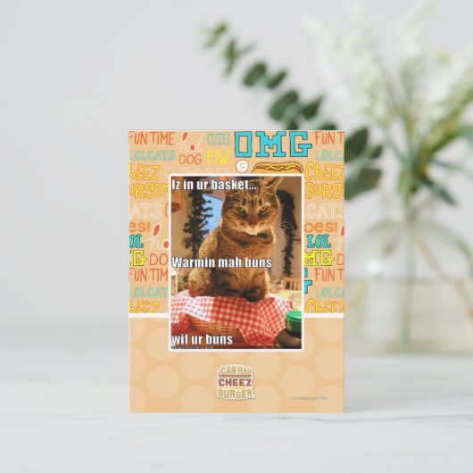 Warmin mah Buns Postkarte (Stehend Vorderseite)