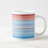Warming Stripes Germany 1881-2020 Jumbo-Tasse (Rechts)