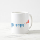 Warming Stripes Mug Bar Graph Kaffeetasse (VorderseiteRechts)