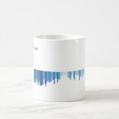 Warming Stripes Mug Bar Graph Kaffeetasse (Mittel)