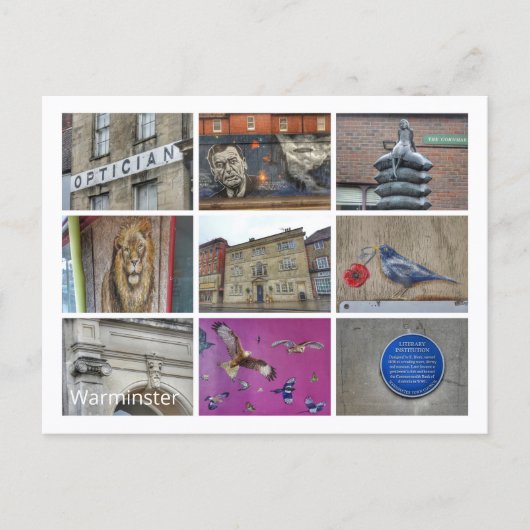 Warminster Postkarte (Vorderseite)