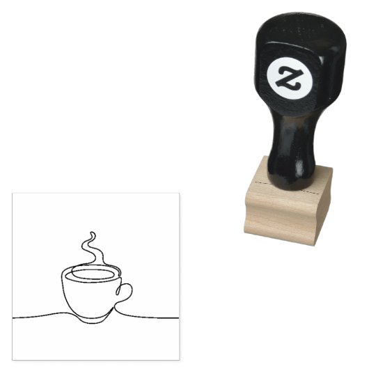 Warmkaffeemaschine Gummistempel (Stempel)