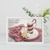 Warmkakaowärme Einladung (Stehend Vorderseite)