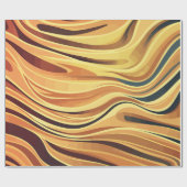 Warmlaufen Abstrakter Waves Geschenkpapier (Flach)