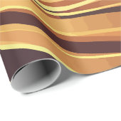 Warmlaufen Abstrakter Waves Geschenkpapier (Rolleneckpunkt)