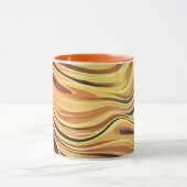 Warmlaufen Abstrakter Waves Tasse (Zentrum)