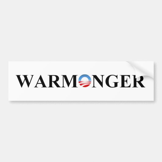 WARMONGER AUTOAUFKLEBER (Vorne)