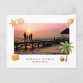 Warmseher Strand Foto Modernes Weihnachten (Vorderseite)