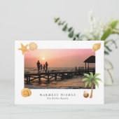 Warmseher Strand Foto Modernes Weihnachten (Stehend Vorderseite)