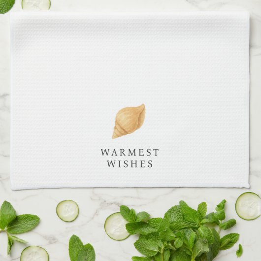 Warmseher Strand Moderne Weihnachten Geschirrtuch (Gefaltet)