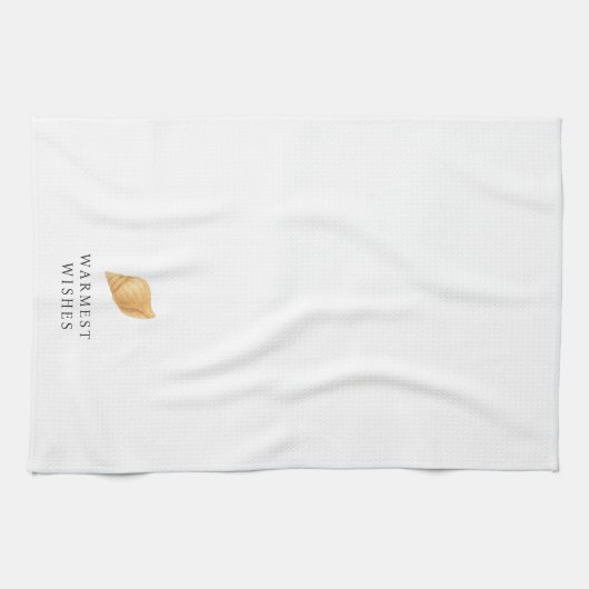 Warmseher Strand Moderne Weihnachten Geschirrtuch (Horizontal)