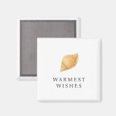 Warmseher Strand Moderne Weihnachten Magnet (Vorderseite/Rückseite)