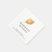 Warmseher Strand Moderne Weihnachten Serviette (Ecke)