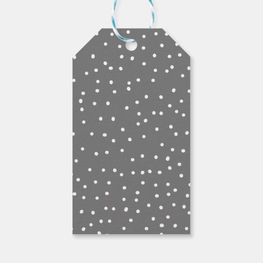 Warmste Wünsche Schnee bedeckt Evergreen Tree Geschenkanhänger (Rückseite)