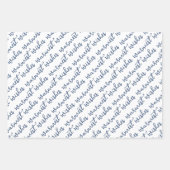 Warmste Wünsche Schnee bedeckt Evergreen Tree Geschenkpapier Set (Vorderseite 2)