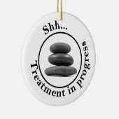 Warmsteinmassage stören nicht keramik ornament (Rechts)