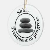 Warmsteinmassage stören nicht keramik ornament (Links)