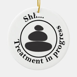 Warmsteinmassage stören nicht keramik ornament