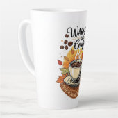 Warmth and Comfort - Cozy Autumn Coffee Milchtasse (Linke Ecke)