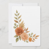 Warmth and romance in every petal einladung (Rückseite)