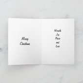 WARMTH, JOY, LIEBE BEI CHRISTMAS FEIERTAGSKARTE (Innenseite)